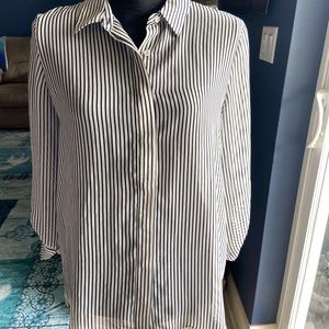 F21 New sheer striped blouse